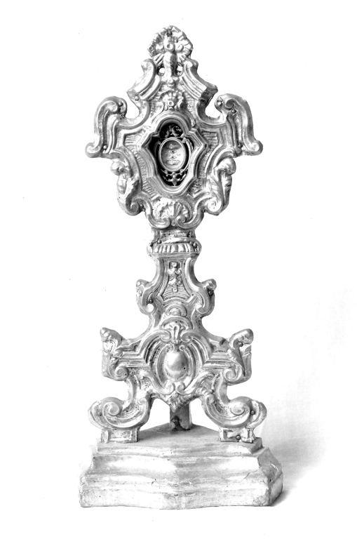 reliquiario - a ostensorio - bottega laziale (sec. XVIII)