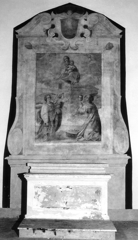 mostra d'altare - ambito laziale (secc. XVI/ XVII)