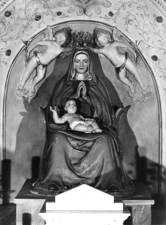 Madonna con Bambino (scultura) - ambito laziale (sec. XVII)