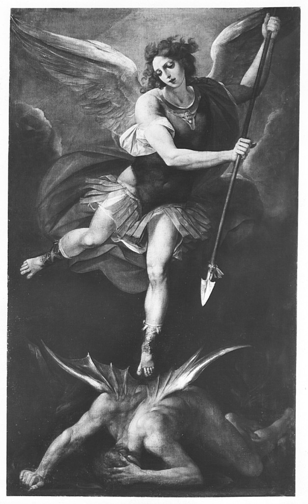 San Michele Arcangelo combatte Satana (dipinto) di Cesari Giuseppe detto Cavalier d'Arpino (sec. XVII)