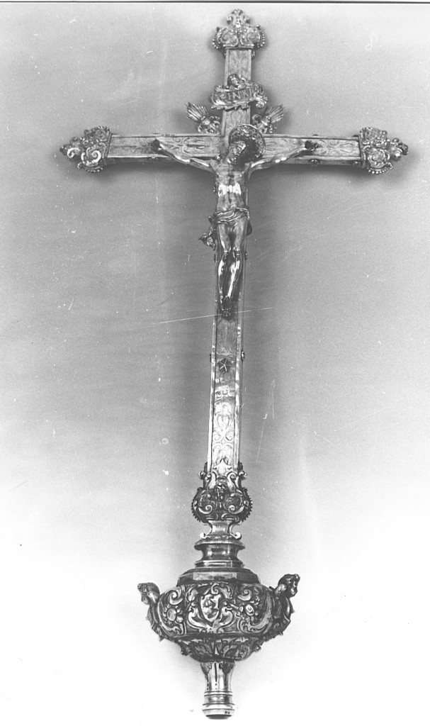 croce processionale - ambito napoletano (seconda metà sec. XVIII)