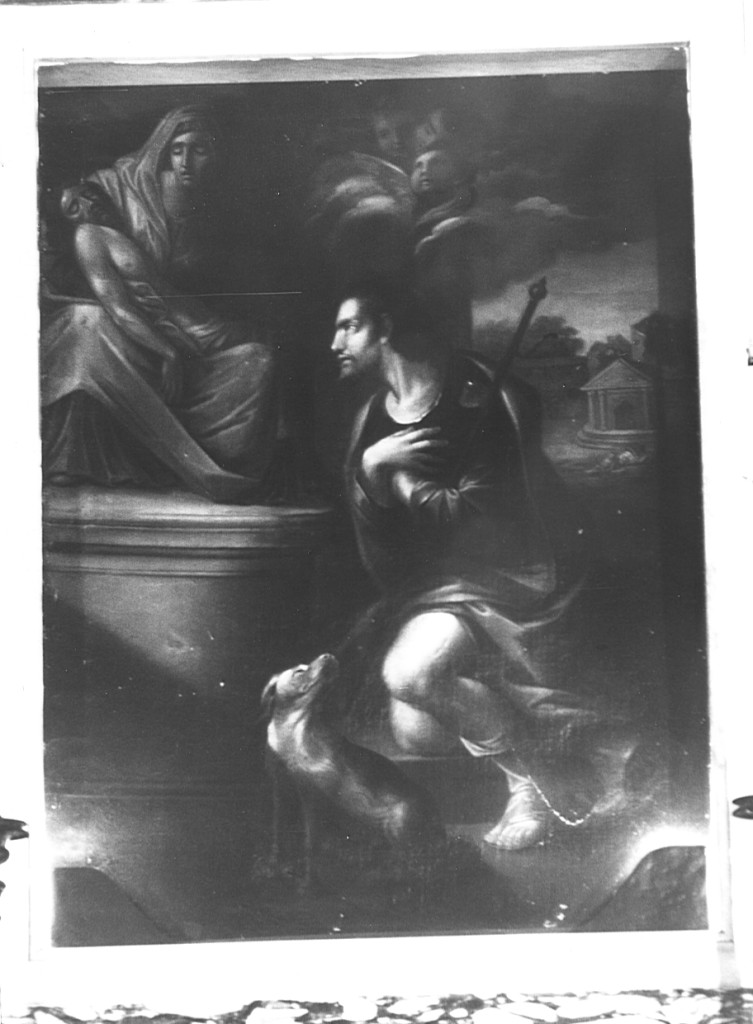 San Rocco in adorazione della Pietà (dipinto) di Cesari Giuseppe detto Cavalier d'Arpino (scuola) (prima metà sec. XVII)