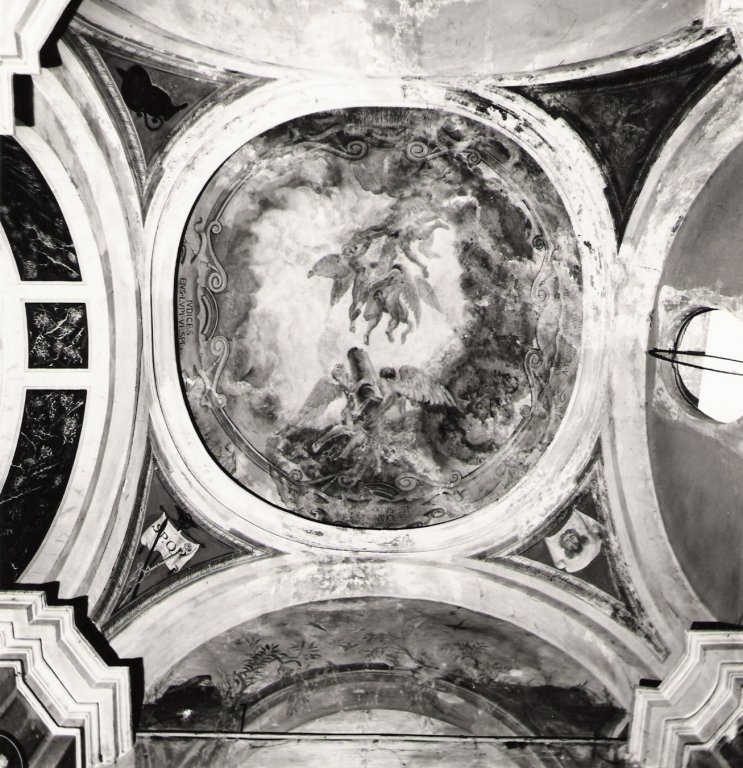 angeli con simboli della Passione (dipinto, complesso decorativo) di Trivisonno Amedeo (sec. XX)