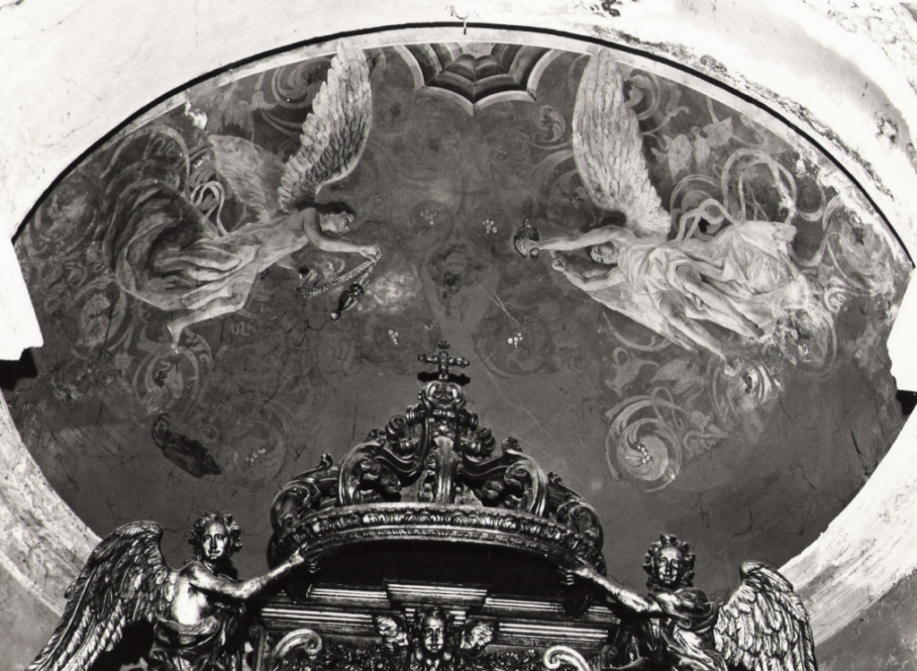 angeli incensanti (dipinto, complesso decorativo) di Trivisonno Amedeo (sec. XX)