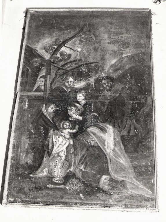 adorazione dei Re Magi (dipinto) - ambito laziale (secc. XVIII/ XIX)