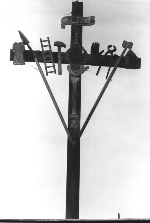croce processionale - ambito laziale (seconda metà sec. XIX)