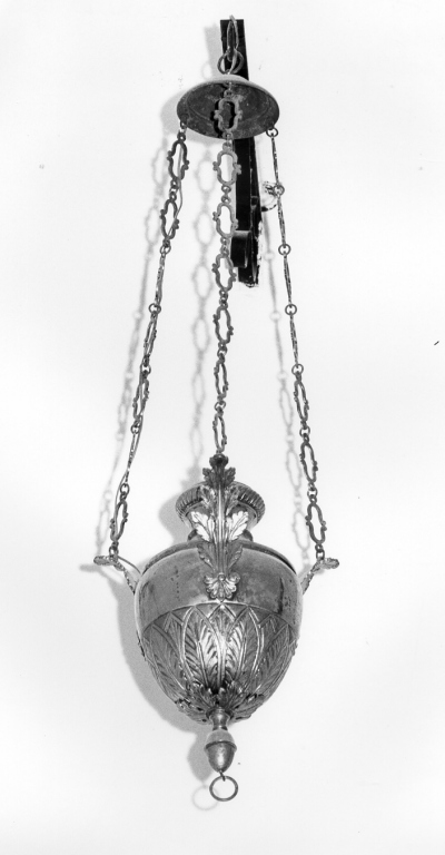 lampada pensile - ambito laziale (sec. XIX)