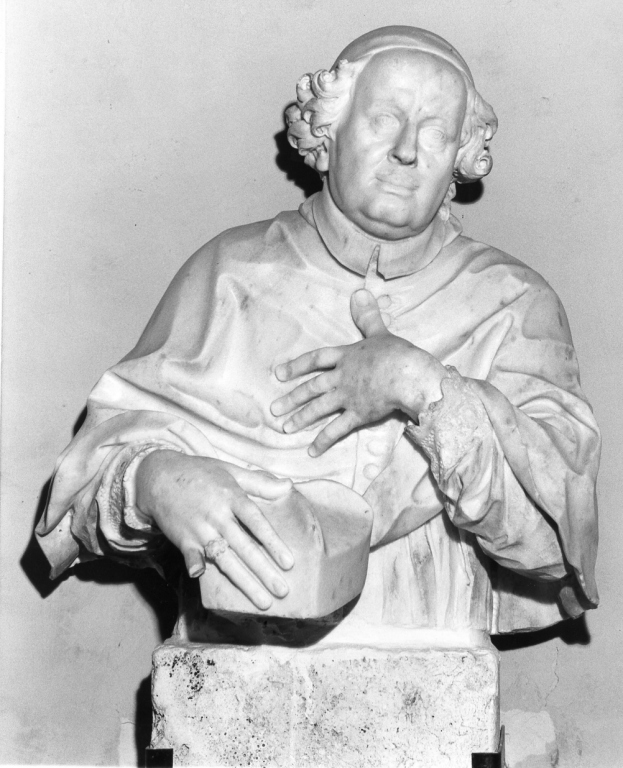 Cardinale Ferdinando Nuzzi (busto, frammento) - ambito romano (primo quarto sec. XVIII)