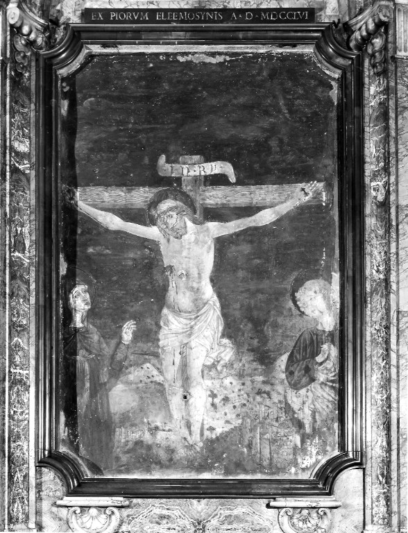 crocifissione di Cristo (dipinto) - ambito laziale (sec. XV)