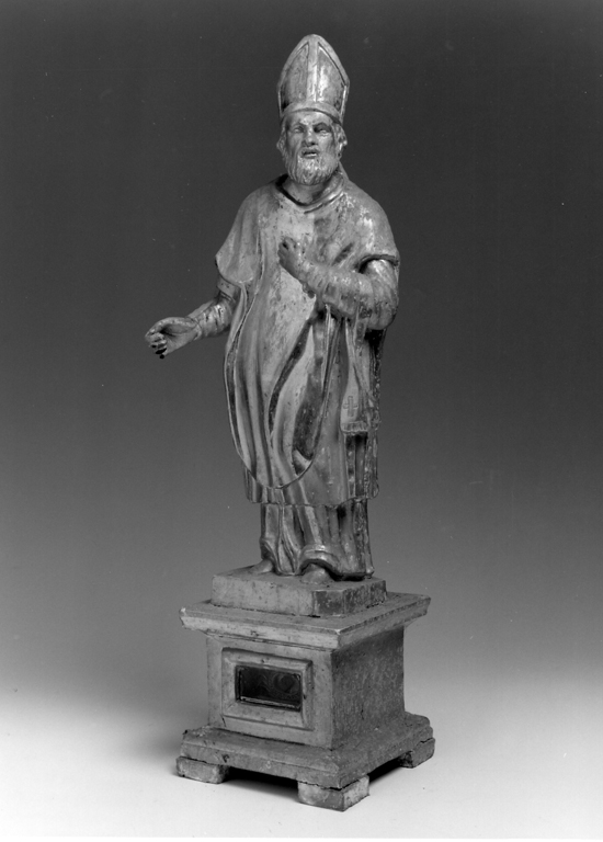 reliquiario - a statuetta, opera isolata - ambito laziale (sec. XIX)