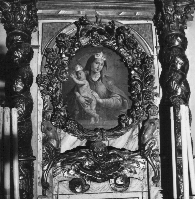 Madonna con Bambino (dipinto) di Boccanera Giacinto (cerchia) (fine/inizio secc. XVII/ XVIII)