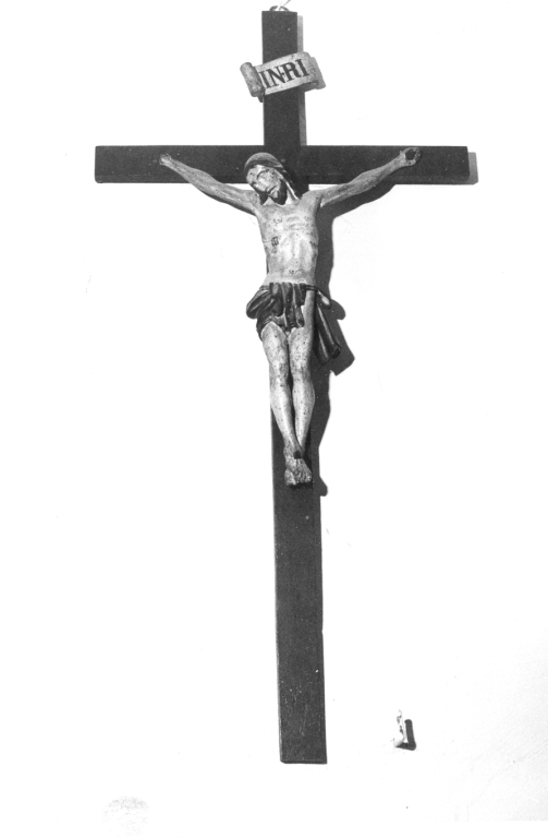 Gesù Cristo crocifisso (crocifisso) - ambito laziale (sec. XIX)