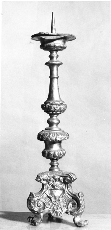candeliere d'altare - ambito Italia centrale (sec. XVIII)