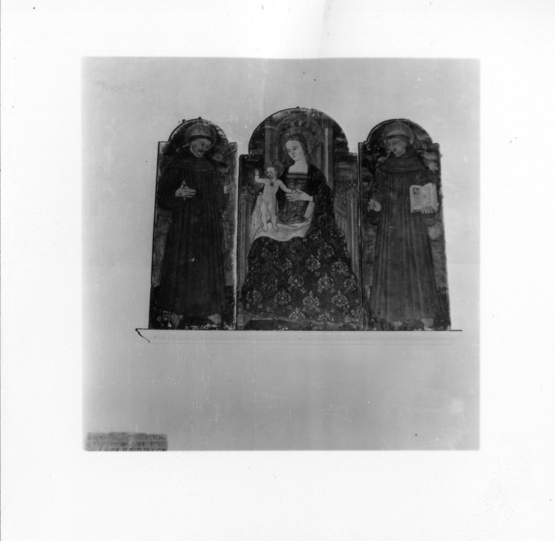 Madonna con Bambino e Santi (trittico) - ambito napoletano (sec. XV)