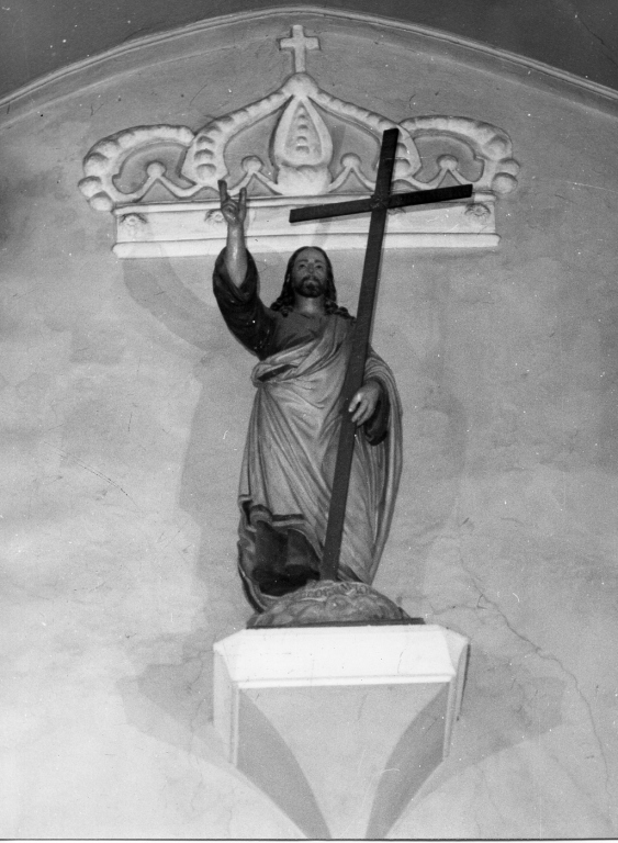 Cristo redentore benedicente (statua) - ambito napoletano (sec. XIX)