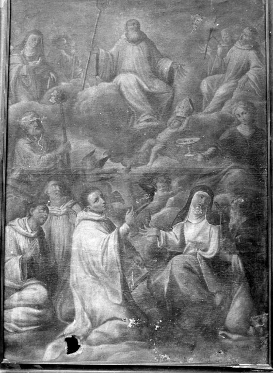 Gloria dei santi domenicani (dipinto) - ambito laziale (sec. XVIII)