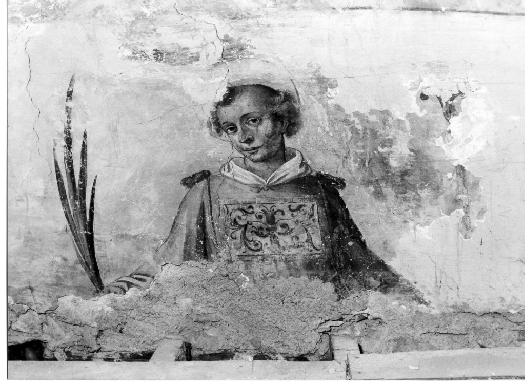 Santo Stefano (dipinto, frammento) di Manenti F (sec. XVII)