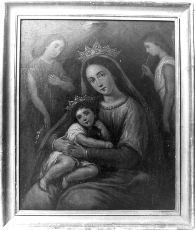 Madonna con Bambino e angeli (dipinto) - ambito romano (sec. XX)