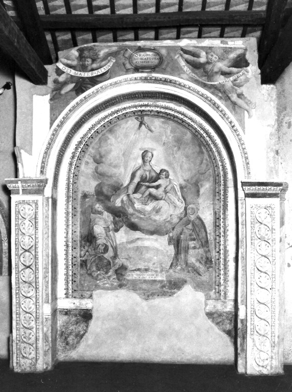 Madonna con Bambino e Santi (dipinto) - ambito romano (fine/inizio secc. XVI/ XVII)