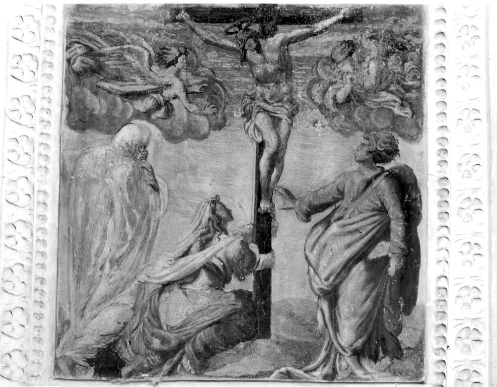 crocifissione (dipinto) - ambito laziale (sec. XVI)