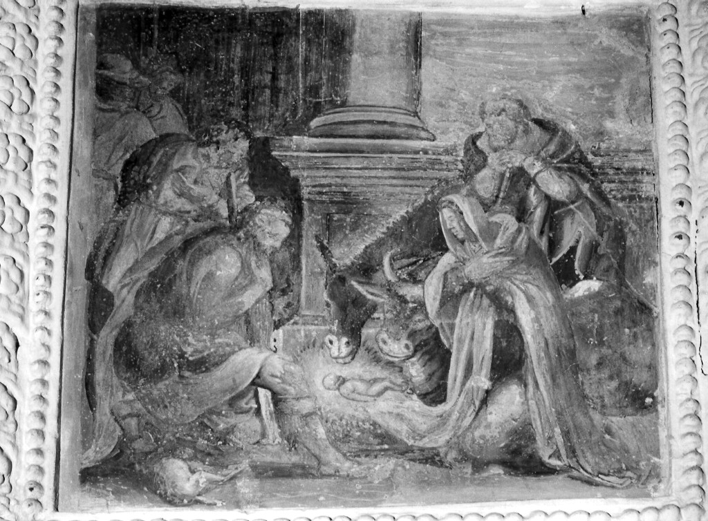 natività di Gesù (dipinto) - ambito laziale (sec. XVI)