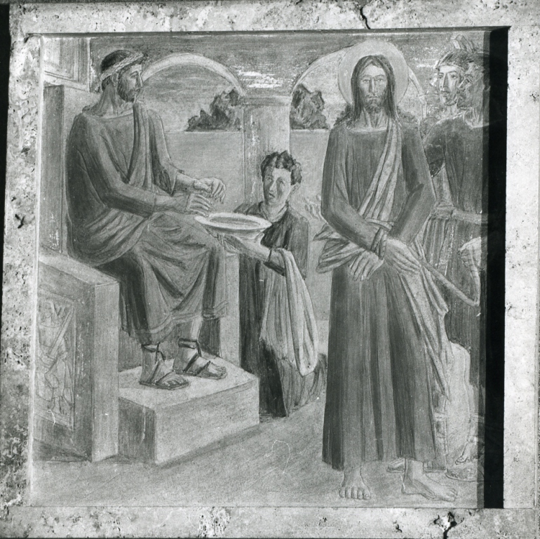 stazioni della via crucis (decorazione pittorica, serie) di Papi Federigo (sec. XX)
