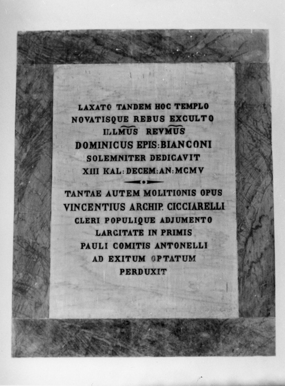 lapide commemorativa - ambito laziale (sec. XX)