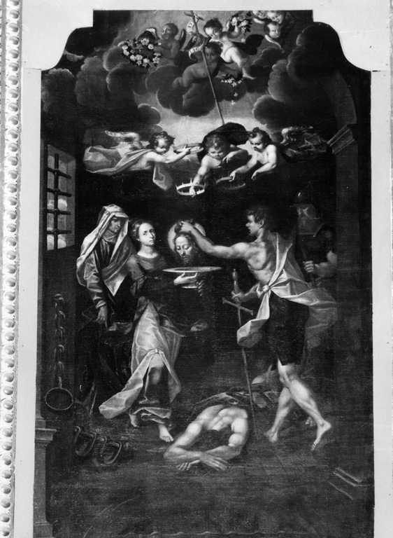 decapitazione di San Giovanni Battista (dipinto) di Cajone Pietro (seconda metà sec. XVI)