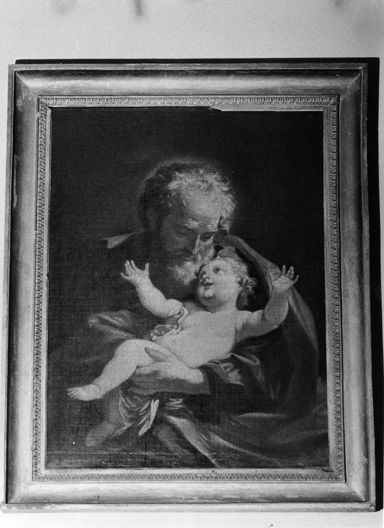 San Giuseppe e Gesù Bambino (dipinto) - ambito romano (prima metà sec. XVIII)