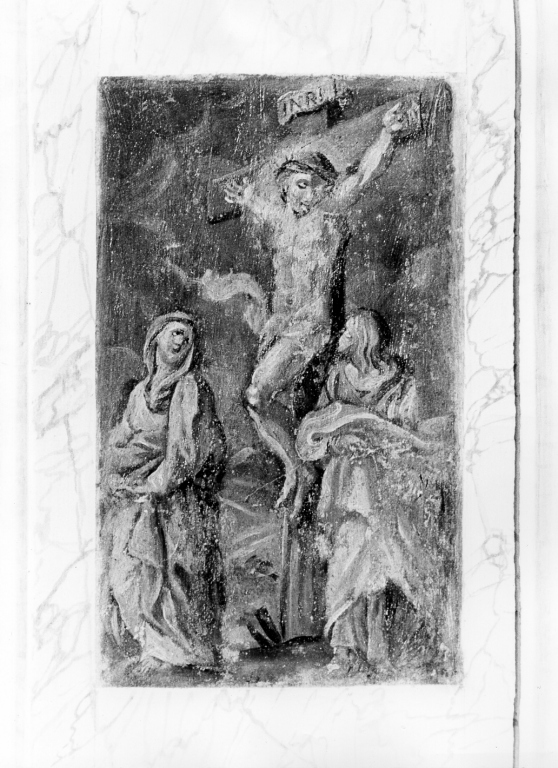 Cristo crocifisso (dipinto, ciclo) - ambito romano (seconda metà sec. XVIII)