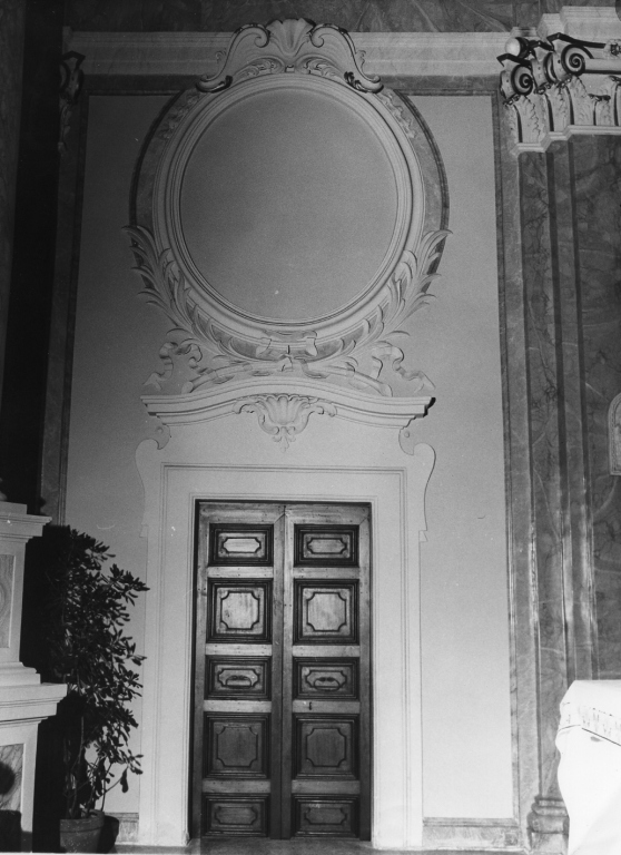 cornice architettonica, coppia - manifattura laziale (sec. XVIII)