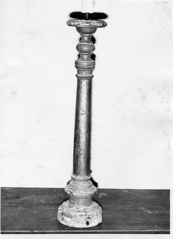 candeliere, serie - manifattura laziale (fine/inizio secc. XVIII/ XIX)