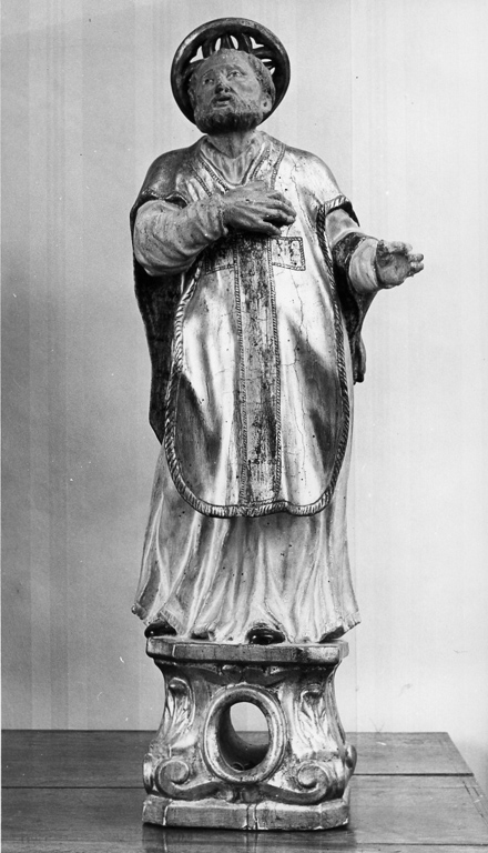 San Filippo Neri (reliquiario - a statua) - ambito laziale (prima metà sec. XVII)