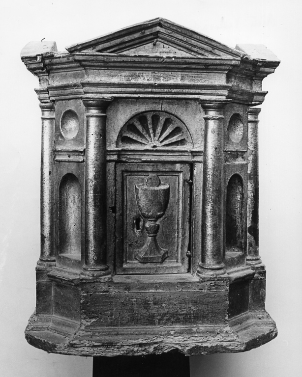 tabernacolo - a tempietto - produzione laziale (prima metà sec. XVII)