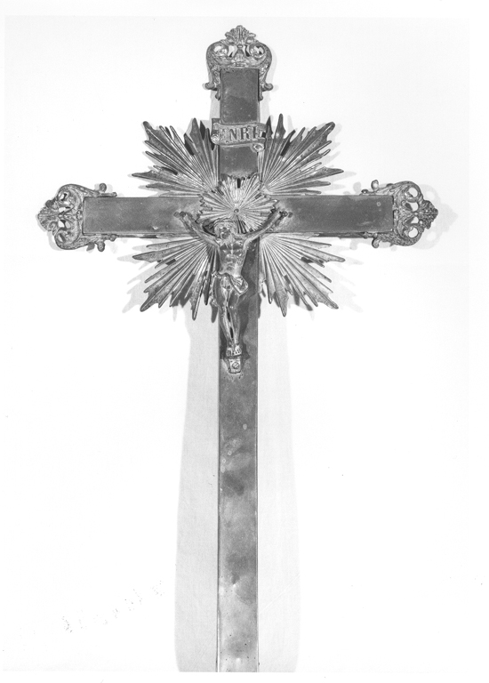 croce d'altare, frammento - manifattura laziale (seconda metà sec. XIX)