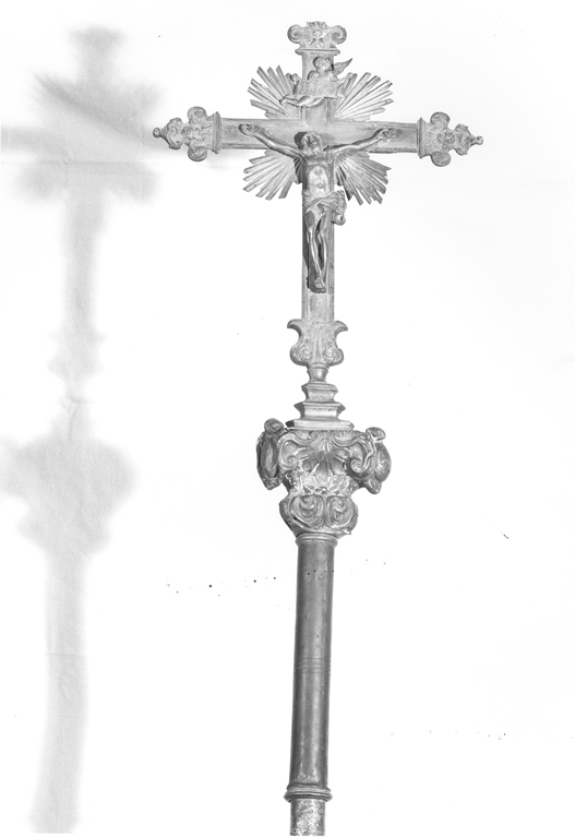 croce processionale - ambito laziale (seconda metà sec. XIX)