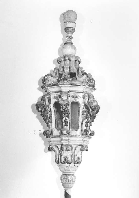 lanterna processionale, serie - manifattura laziale (seconda metà sec. XVIII)