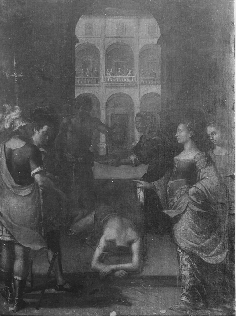 decapitazione di San Giovanni Battista (dipinto) - ambito cremonese (seconda metà sec. XVI)
