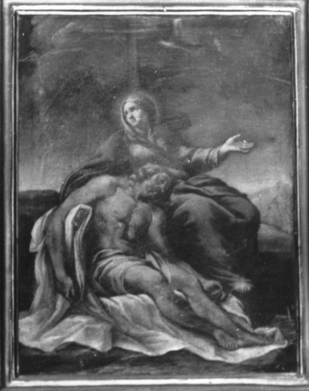 stazione XIV: Pietà (dipinto) - ambito romano (sec. XVII)