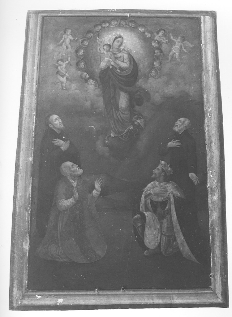 Madonna Immacolata e Santi (dipinto) - ambito laziale (seconda metà sec. XVIII)