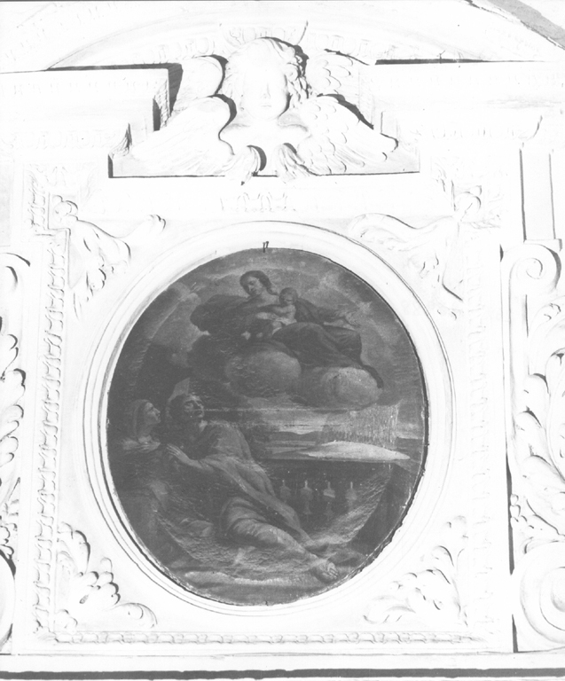 apparizione della Madonna (dipinto) - ambito laziale (sec. XVII)
