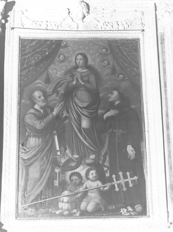 Immacolata Concezione e santi (dipinto) - ambito laziale (seconda metà sec. XVII)