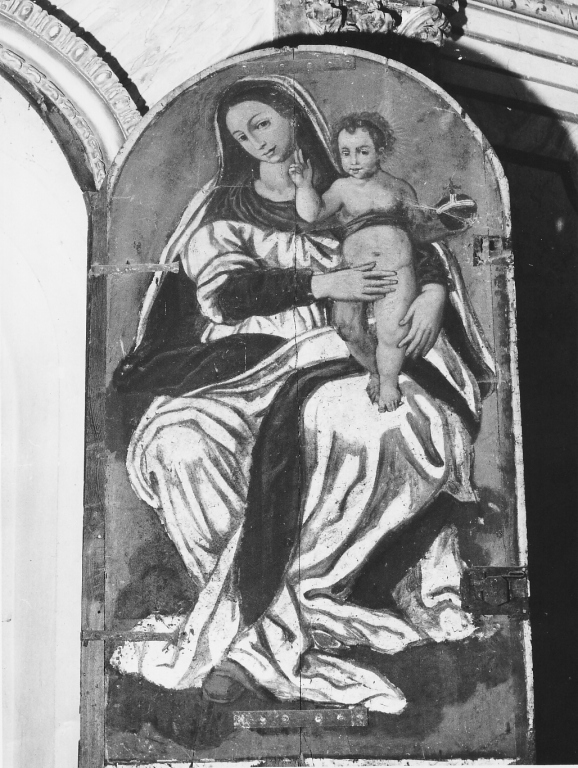 Madonna con Bambino (dipinto) - ambito laziale (sec. XVI, sec. XVII)