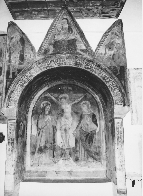 crocifissione (dipinto) di Cappelli Dionisio (cerchia) (inizio sec. XVI)