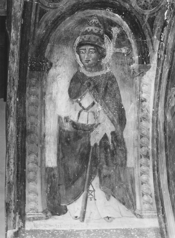 Santo papa (dipinto) di Cappelli Dionisio (cerchia) (inizio sec. XVI)
