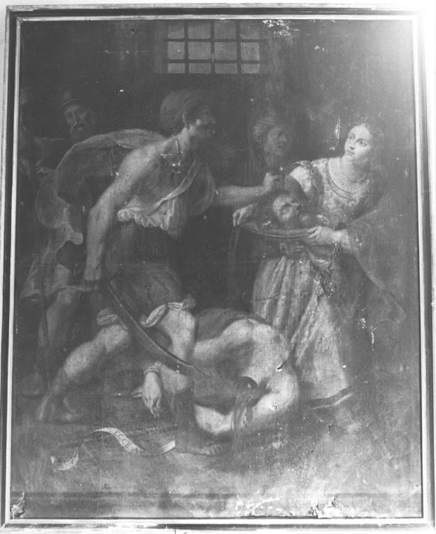 decapitazione di San Giovanni Battista (dipinto) di Manenti Vincenzo (attribuito) (metà sec. XVII)