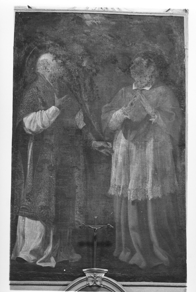 i santi Valentino e Carlo Borromeo (dipinto) - ambito laziale (sec. XVII)