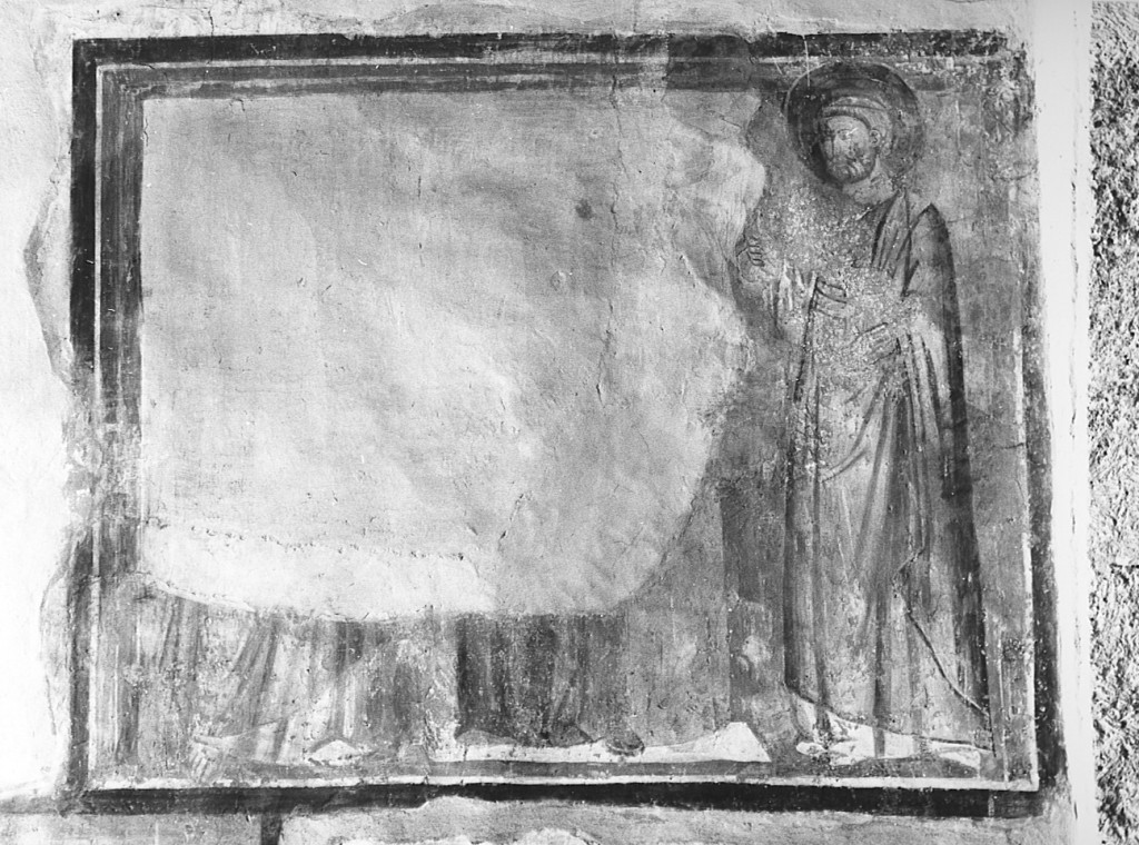Vergine e due santi (dipinto) - ambito laziale (fine sec. XIV)
