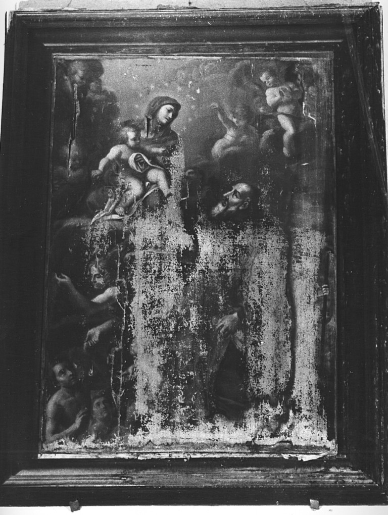 Madonna con Bambino, santi e anime del purgatorio (dipinto) - ambito laziale (metà sec. XVIII)