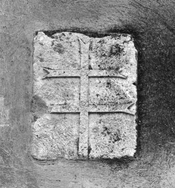 emblema dell'ordine di Santo Spirito in Sassia (rilievo) - ambito viterbese (sec. XV)
